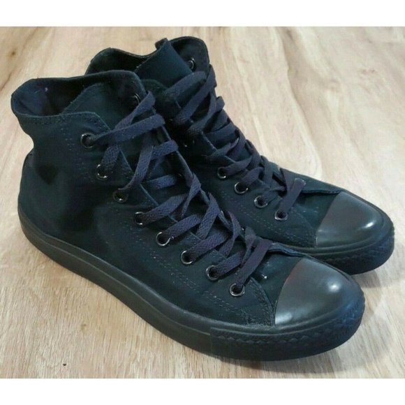 black leather converse mens size 9